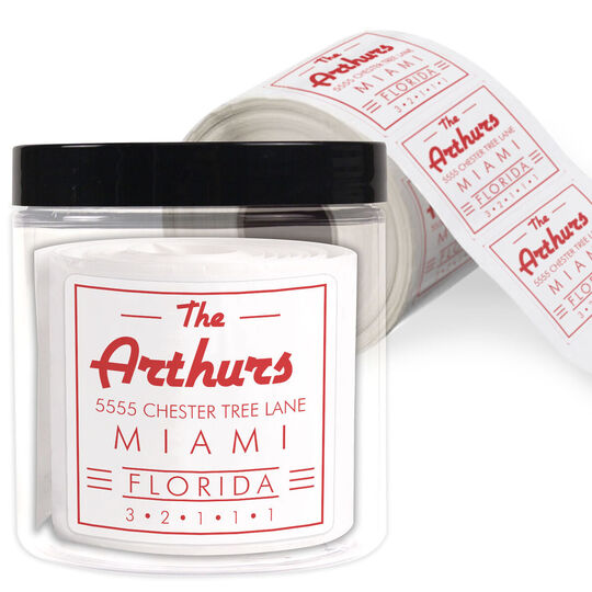 Arthurs Square Address Labels
